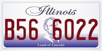 IL license plate B566022