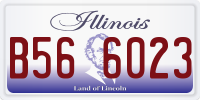 IL license plate B566023