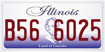 IL license plate B566025