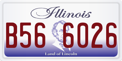IL license plate B566026
