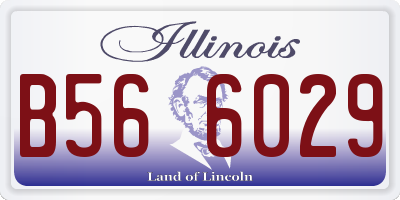 IL license plate B566029