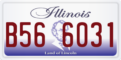 IL license plate B566031
