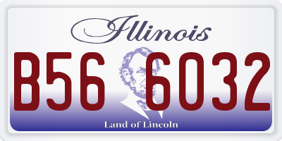 IL license plate B566032