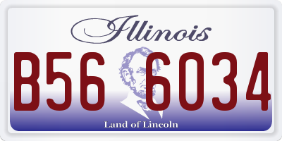 IL license plate B566034