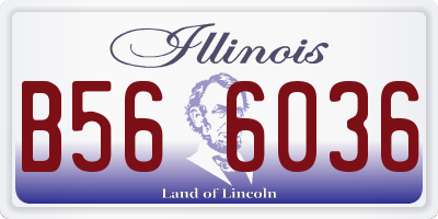 IL license plate B566036