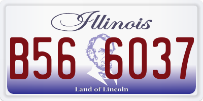 IL license plate B566037