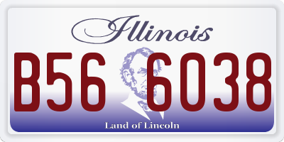 IL license plate B566038