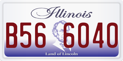 IL license plate B566040