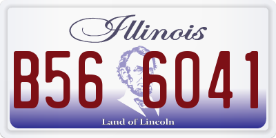 IL license plate B566041