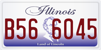 IL license plate B566045