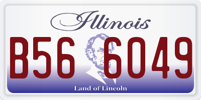 IL license plate B566049