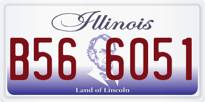IL license plate B566051