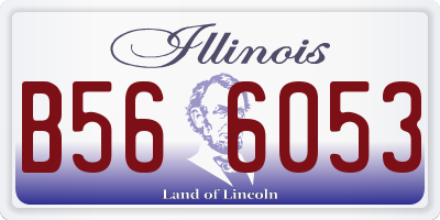 IL license plate B566053