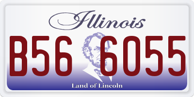 IL license plate B566055