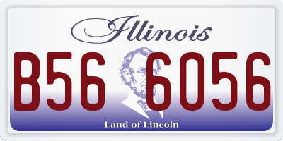 IL license plate B566056