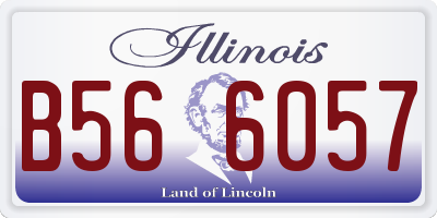 IL license plate B566057