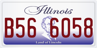 IL license plate B566058