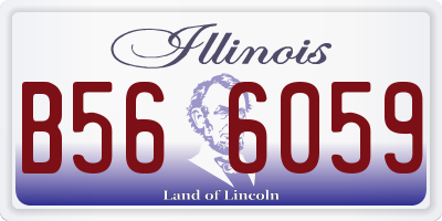 IL license plate B566059
