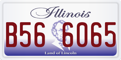 IL license plate B566065