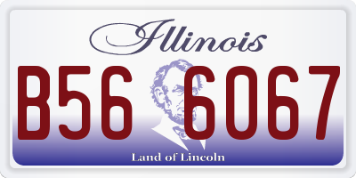 IL license plate B566067