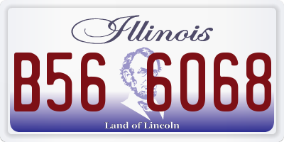 IL license plate B566068