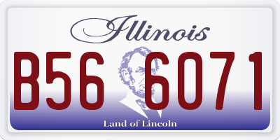 IL license plate B566071