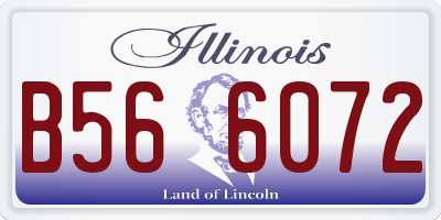 IL license plate B566072