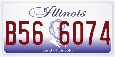 IL license plate B566074