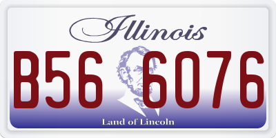 IL license plate B566076