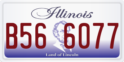 IL license plate B566077