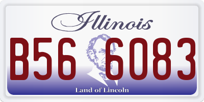 IL license plate B566083