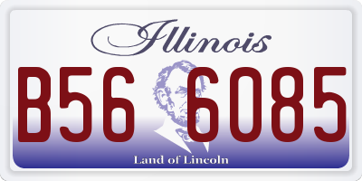 IL license plate B566085
