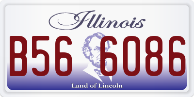 IL license plate B566086