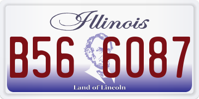 IL license plate B566087