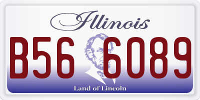 IL license plate B566089