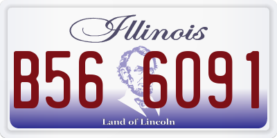 IL license plate B566091