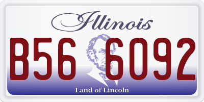 IL license plate B566092
