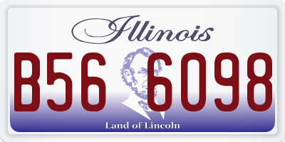 IL license plate B566098