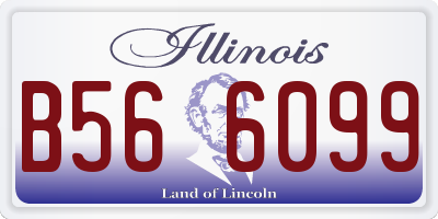 IL license plate B566099