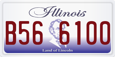 IL license plate B566100