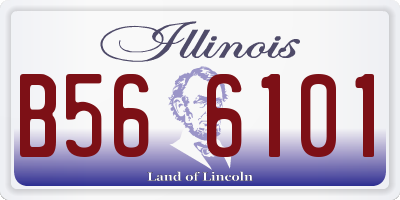 IL license plate B566101