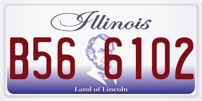 IL license plate B566102