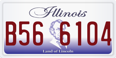IL license plate B566104