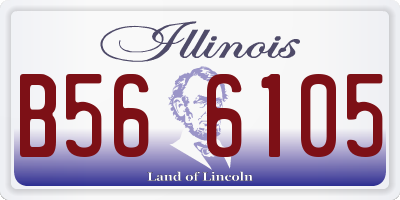 IL license plate B566105