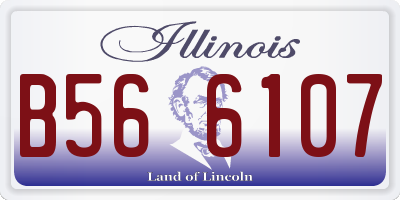 IL license plate B566107