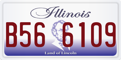 IL license plate B566109