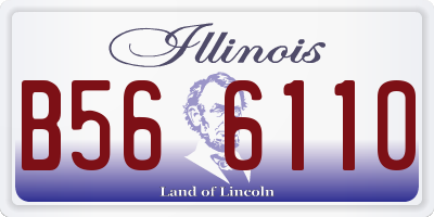 IL license plate B566110