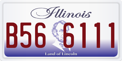 IL license plate B566111