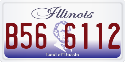 IL license plate B566112