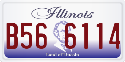 IL license plate B566114